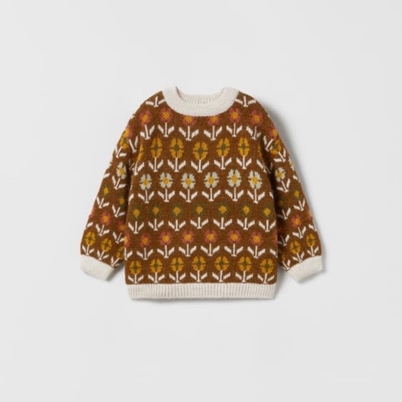 Knitwear Jacquard Knit Sweater Zara Sheep Zara Sheep Cardigan Zara
